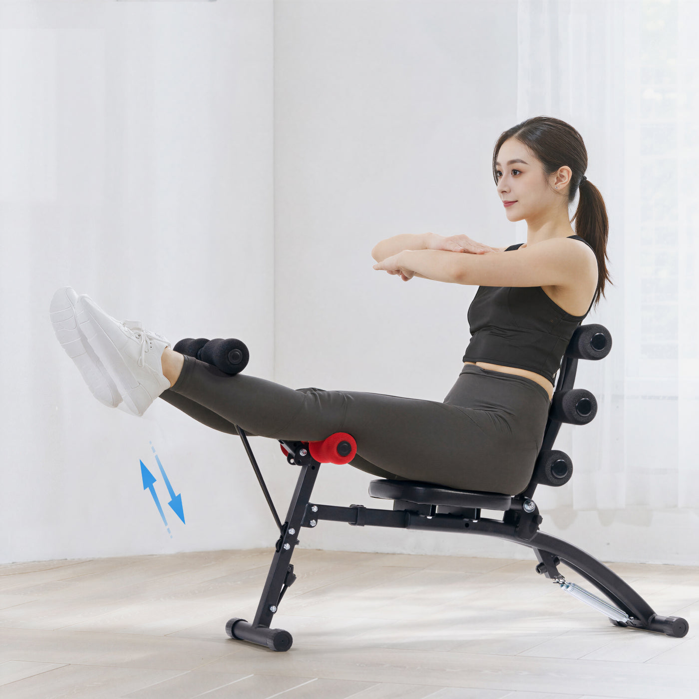 Merach 調整可能 腹筋マシン MR-2415